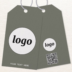 Etiqueta Para Presente Logotipo QR Texto Produto Produto Comercial Etique