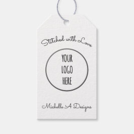 Etiqueta Para Presente Loja de Costura / Bordado Artesanal com Logotipo