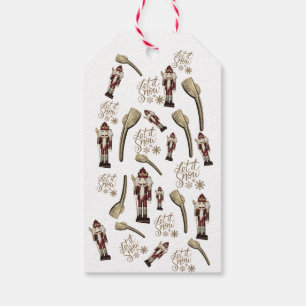 Etiqueta Para Presente Loucos de Soldado Noz-Cracker de Natal