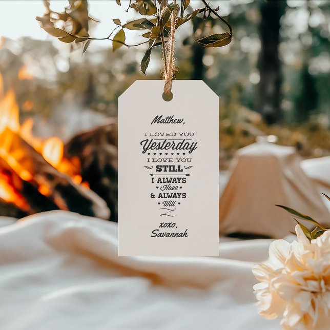 Etiqueta Para Presente Love Poem (Criador carregado)