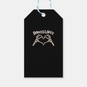 Etiqueta Para Presente Love Skeleton Hand Classic