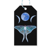 Lua tripla de Luna Moth a preto