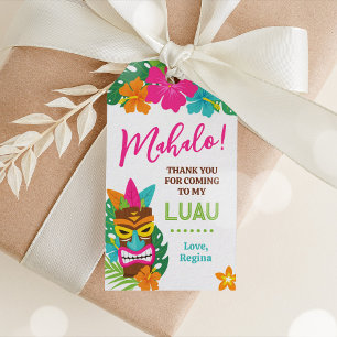 Etiqueta Para Presente Luau Tropical Tiki Favor Tag Gift