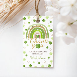 Etiqueta Para Presente Lucky Charm Shamrock Favor Tags