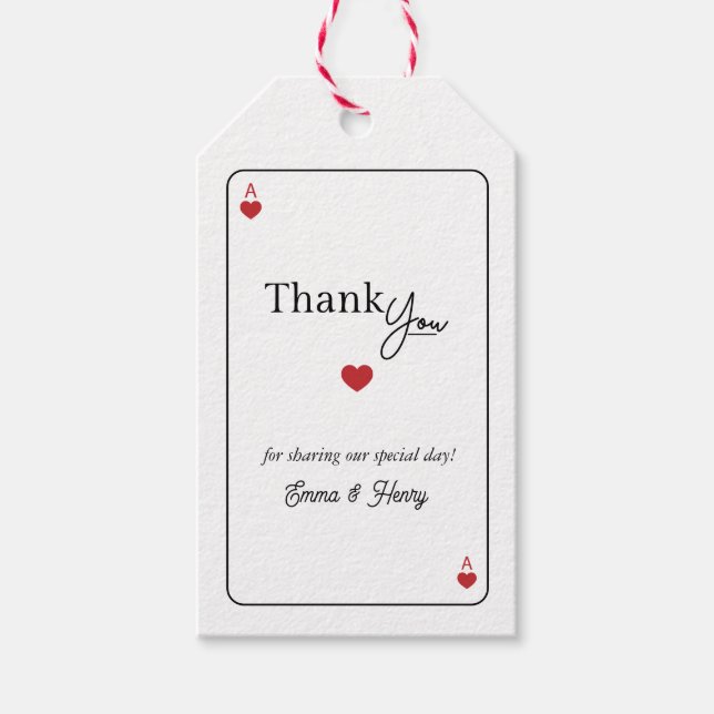 Etiqueta Para Presente Lucky in Love Wedding  (Frente)