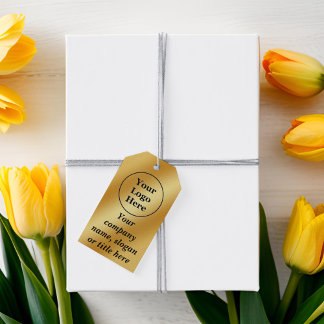 Etiqueta Para Presente Luxo metálico dourado