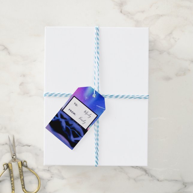 Etiqueta Para Presente Luzes de sonho (Com cordão)