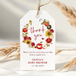 Etiqueta Para Presente Maçã do nosso Chá de fraldas de Fall Wreath Ocular