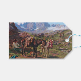 Etiqueta Para Presente Macacos nas montanhas dos Pirenéus (Rosa Bonheur)