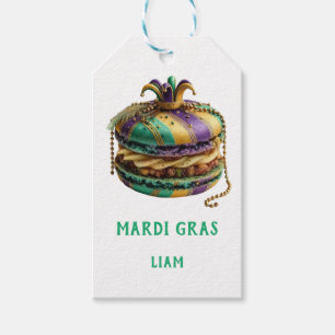 Etiqueta Para Presente Macaron Real Mardi Gras