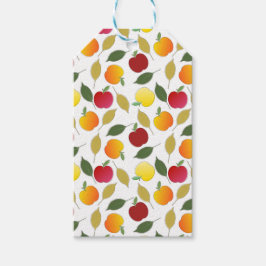 Etiqueta Para Presente Maçãs e Folhas