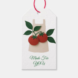 Etiqueta Para Presente Made For You Tomato Apron Gift Tag - Fazenda a Mes