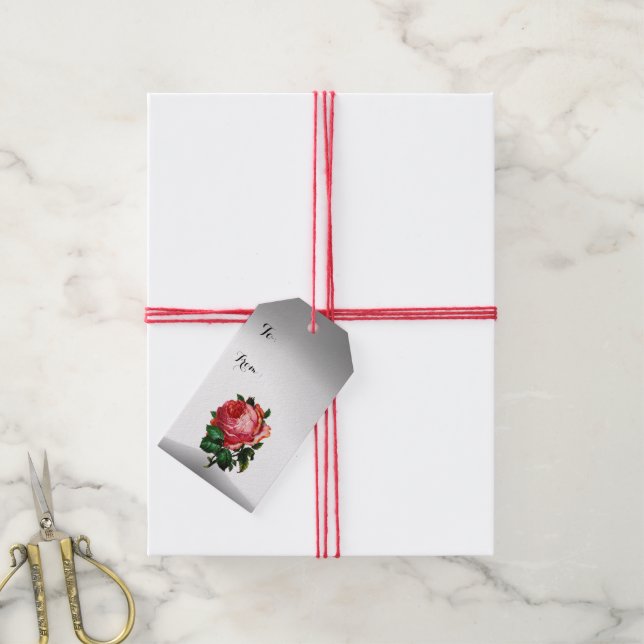 ETIQUETA PARA PRESENTE MADONNA DA MADEIRA ROSA (Com cordão)