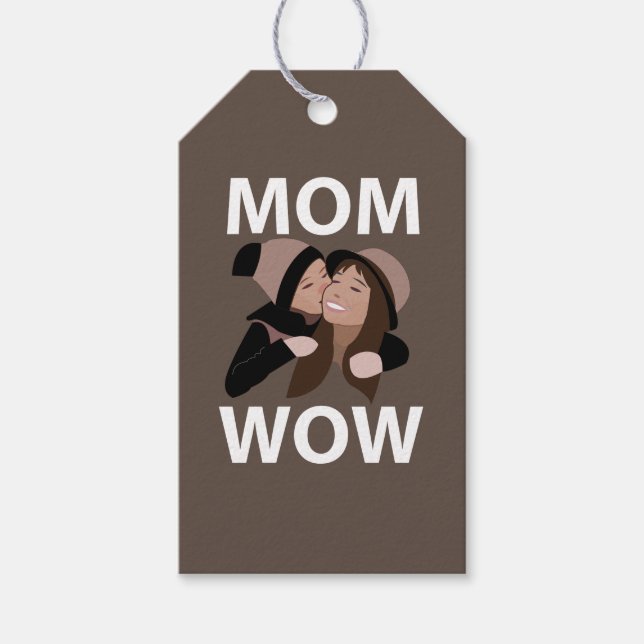 Etiqueta Para Presente Mãe e Mãe Infantil (Frente)