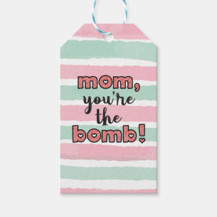 Etiqueta Para Presente mãe, você é a bomba