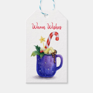 Etiqueta Para Presente Mag de chocolate quente e canas doces