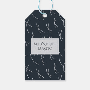 Etiqueta Para Presente Magia da Meia-Noite Azul Escuro Boutique