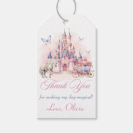 Etiqueta Para Presente Magic Unicorn Princess Castle Birthday Gift Tag