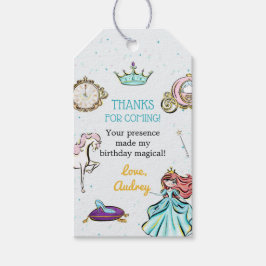 Etiqueta Para Presente Magical Princess Fairytale Favor Obrigado Tag