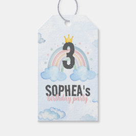 Etiqueta Para Presente Magical Rainbow Birthday Invitation