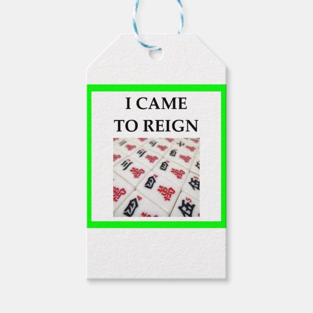 Etiqueta Para Presente mahjong (Frente)