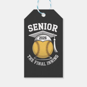 Etiqueta Para Presente Mais velho A Graduação Final De Softball Em 2026