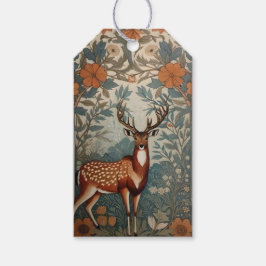 Etiqueta Para Presente Majexpressa o Stag William Morris inspirado no Flo