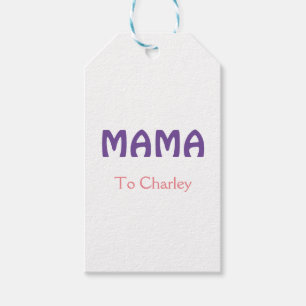 Etiqueta Para Presente Mama feliz mães retro roxo adicionar nome texto vi