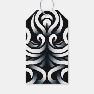 Etiqueta Para Presente Mandala Abstrato Geométrico Sagrado Zen Minimalist