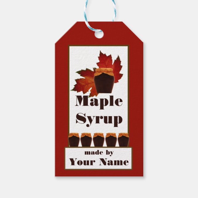 Etiqueta Para Presente Maple Syrup (Frente)