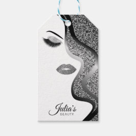 Etiqueta Para Presente Maquiagem com efeito de brilho