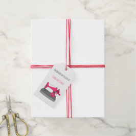 Etiqueta Para Presente Máquinas de costura por safra, feitas à mão, perso