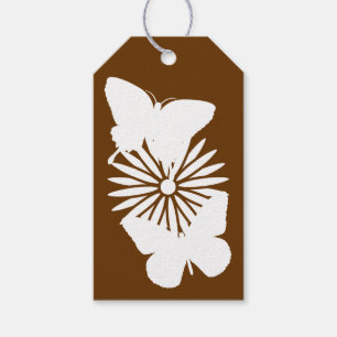 Etiqueta Para Presente Maravilhas e mariposas na etiqueta de presente de