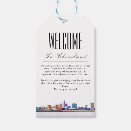 Etiqueta Para Presente Marca de boas-vindas personalizada do Cleveland