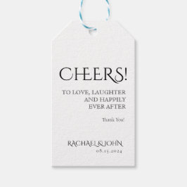 Etiqueta Para Presente Marca de Favor do Atirador de Vinho Clássico