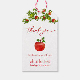 Etiqueta Para Presente Marca de Favor do Chá de fraldas da Apple Fall