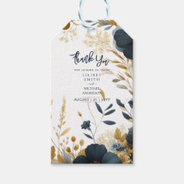 Etiqueta Para Presente MARCA DE PRESENTE DE CASAMENTO | Elegante Floral D