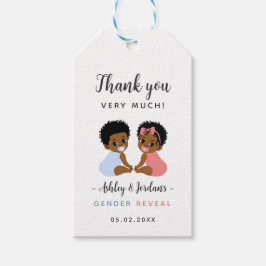 Etiqueta Para Presente Marca de Presente de Revelação de Gênero de Bebê P