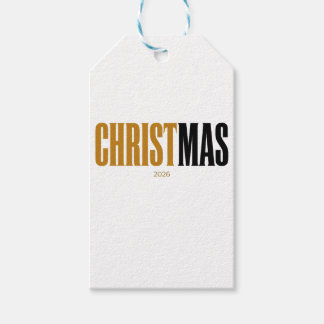Etiqueta Para Presente Marca de Presente Dourada Natal Cristo É