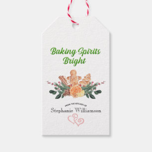 Etiqueta Para Presente Marca do Presente Brilhante das Espíritos Baking 