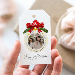 Etiqueta Para Presente Marca-página de presente de Natal em aquarela