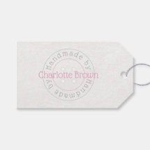 Marcado à mão com botão costurado