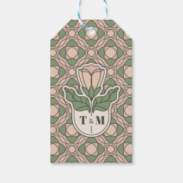 Etiqueta Para Presente Marcador de presente de casamento em verde sage Ar