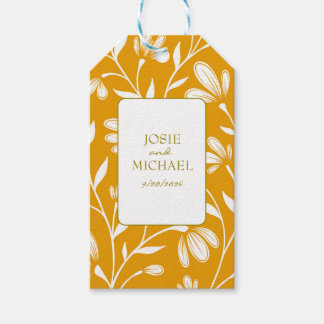 Etiqueta Para Presente Marcador de Presente Floral Boho