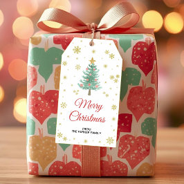 Etiqueta Para Presente Marcadores de Presente de Árvore de Natal | Favor