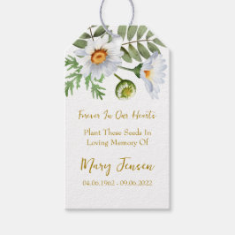 Etiqueta Para Presente Marcadores de Presente de Funeral Memorial de Paco