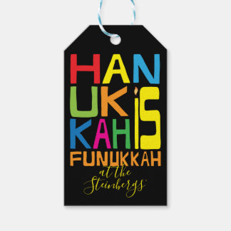 Etiqueta Para Presente Marcadores de Presente de Hanukkah Hanukkah é o Fu