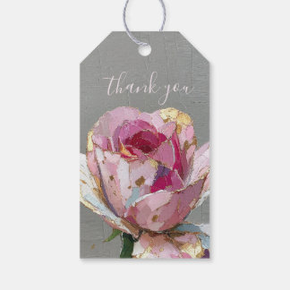 Etiqueta Para Presente Marcas de agradecimento de casamento floral Rose I