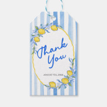 Marcas de Agradecimento de Limão Mediterrâneo
