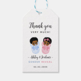 Etiqueta Para Presente Marcas de agradecimento para revelação do sexo do 